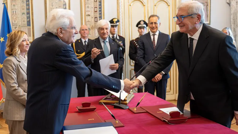 Conferimento dell'incarico per gli affari europei, il PNRR e le politiche di coesione al Ministro Tommaso Foti Conferimento dell'incarico per gli affari europei, il PNRR e le politiche di coesione al Ministro Tommaso Foti