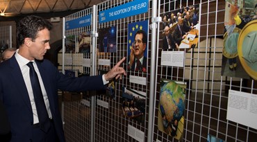 Sandro Gozi visita la mostra