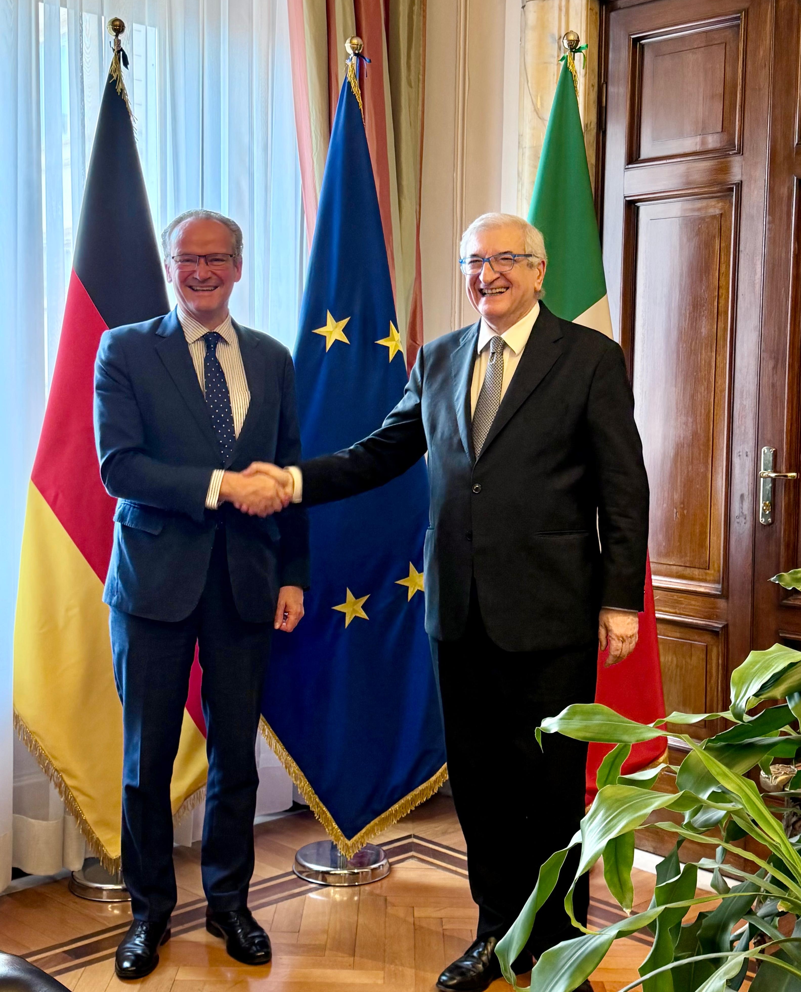 Italia-Germania, Ministro Foti "Rafforzata cooperazione su competitività e industria UE"