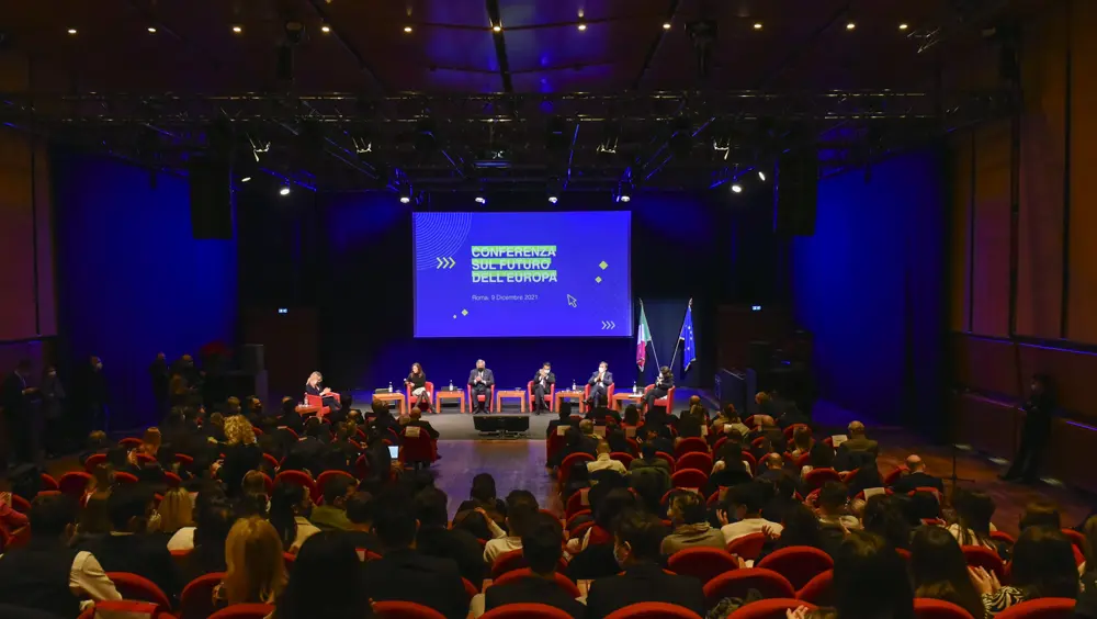 Conferenza sul futuro dell'Europa, evento all'Auditorium di Roma Conferenza sul futuro dell'Europa, evento all'Auditorium di Roma