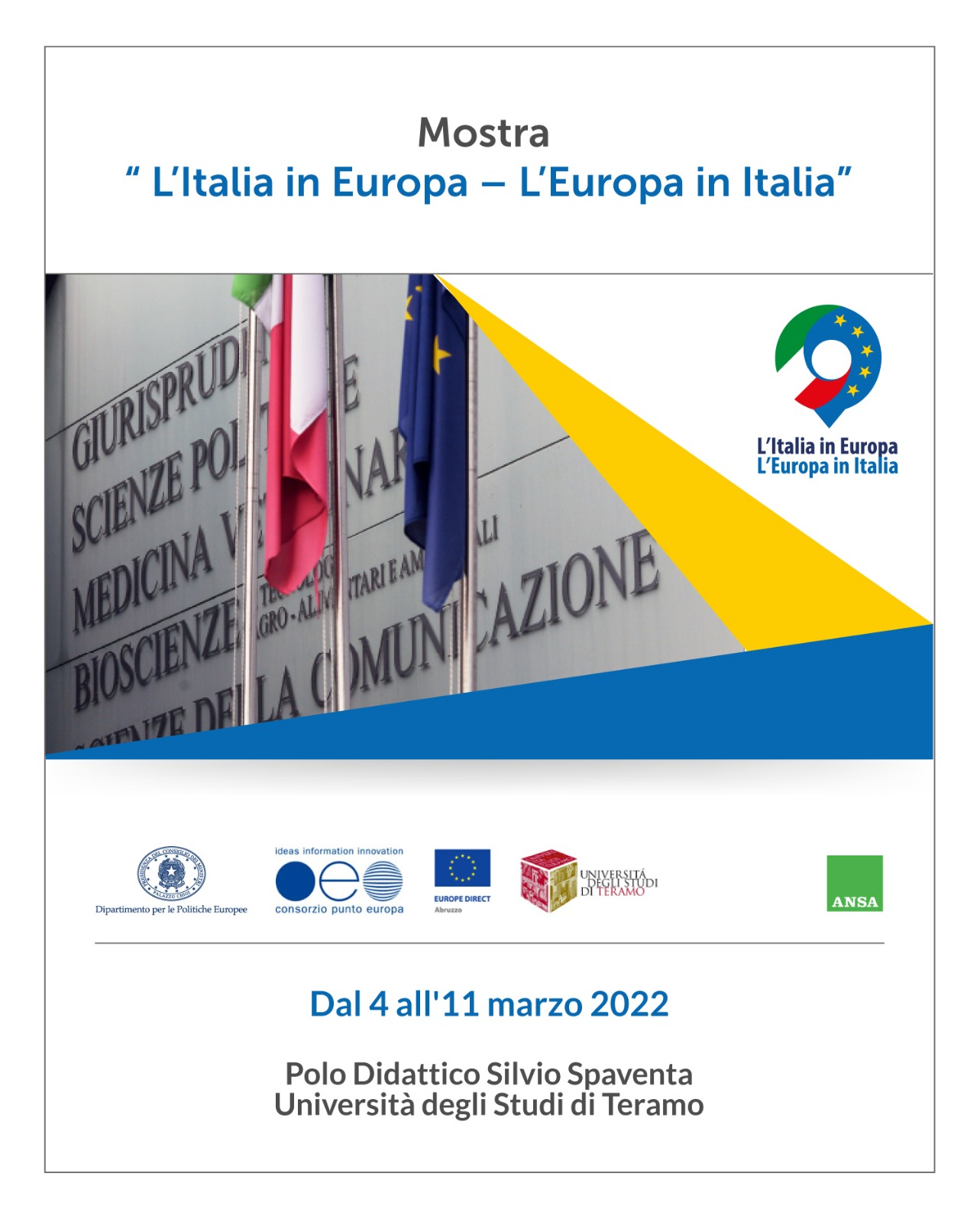 Teramo ospita "L'Italia in Europa - L'Europa in Italia" 