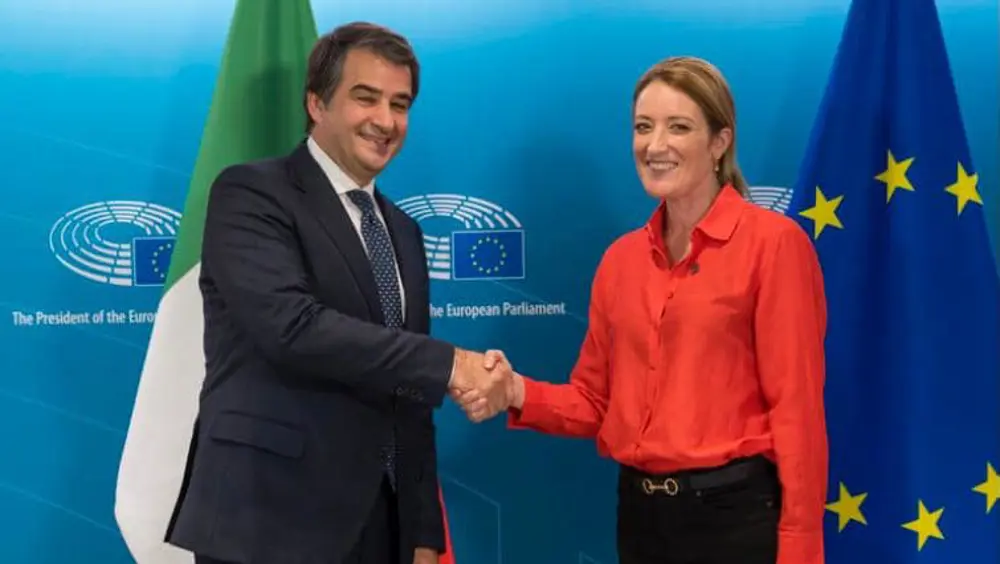 Ministro Fitto incontra la Presidente Metsola Ministro Fitto incontra la Presidente Metsola