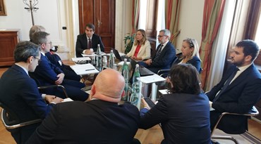 Il Ministro Fitto in riunione con il Presidente Rocca 