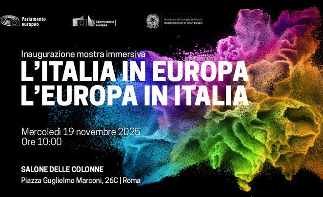 A Caffè Europa presentazione della mostra immersiva sull'Europa