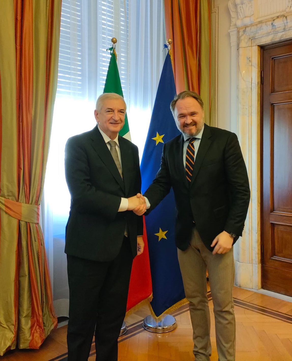 Ministro Foti incontra Commissario UE Jørgensen